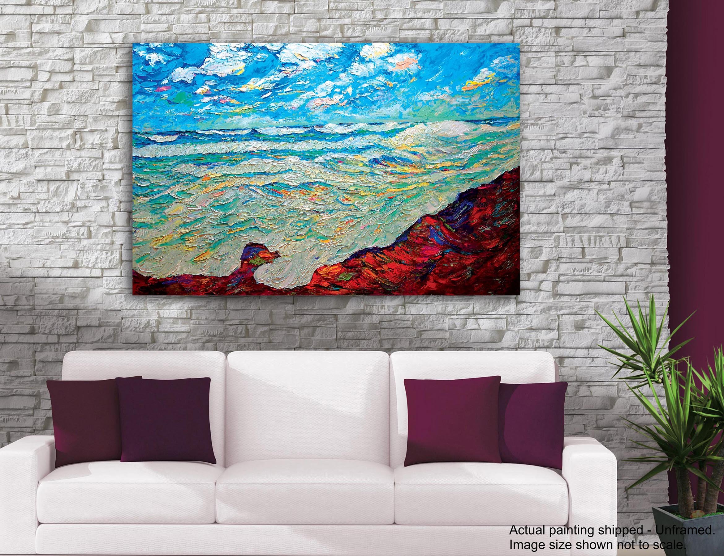 Buy Tamatina Modern Art Canvas Painting The Blue Sky Paintings for