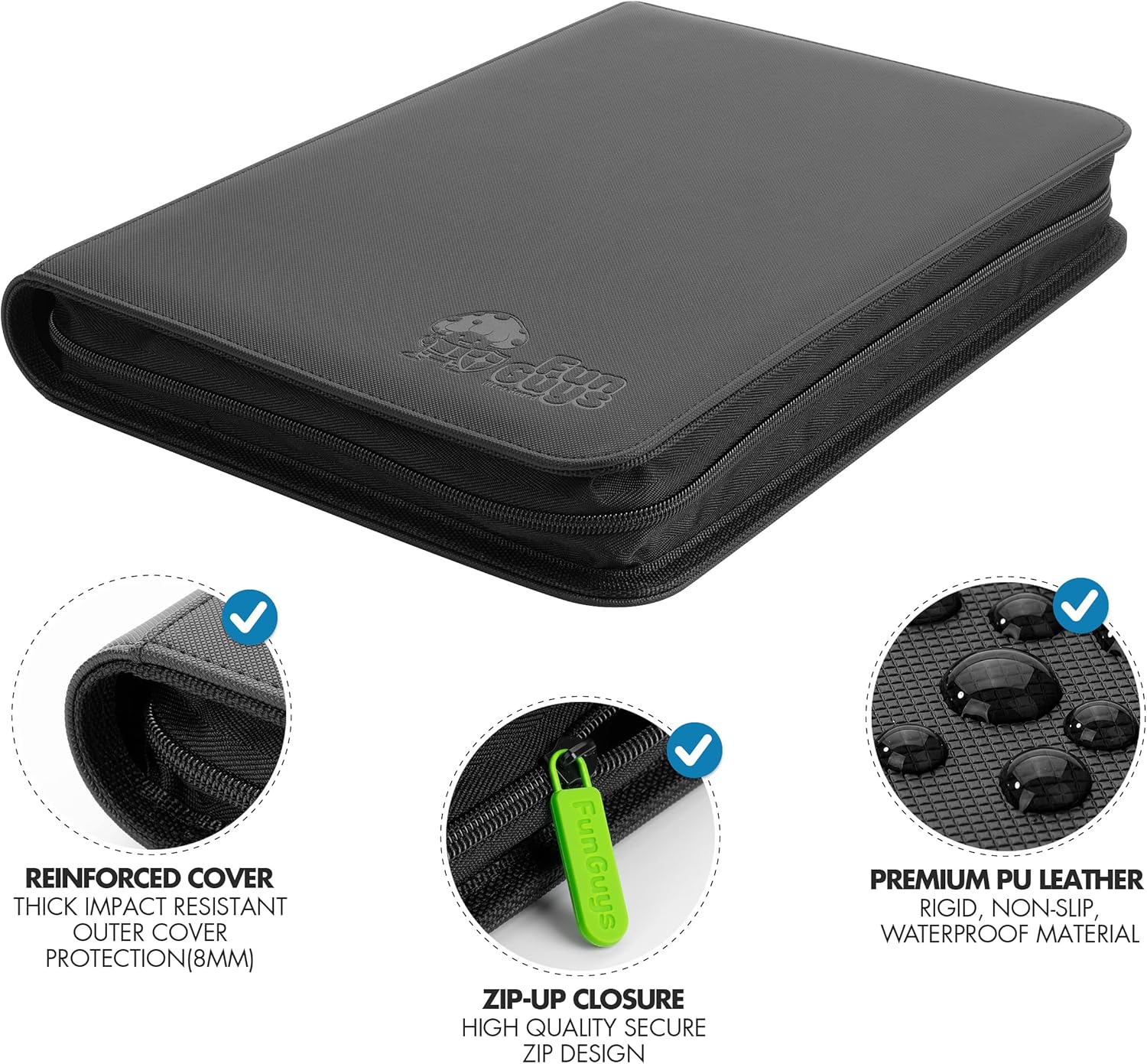 Toploader Binder, Trading Card Binder Storage, 2 Binder Bundle, 9 Pocket Binder, 252 Top Loader Binder, 504 Trading Card Binder for Cards, Pokemon Binder, Card Collection Binder, Yugioh Cards Binder