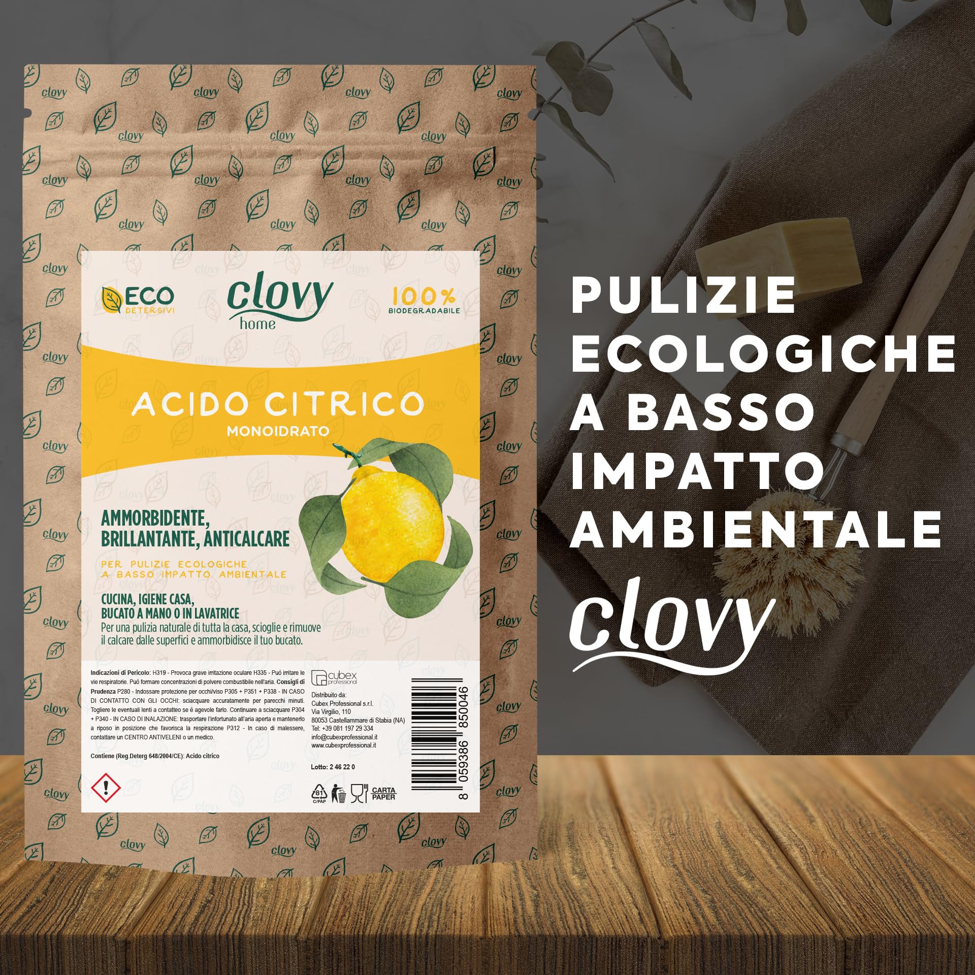 Acido Citrico 4,5 Kg | 500 Lavaggi | Ammorbidente Brillantante E Anticalcare | 100% Puro | Acido Citrico Monoidrato In Polvere | Pulizie Ecologiche E Naturali Per Lavatrice E Casa | Made In Italy