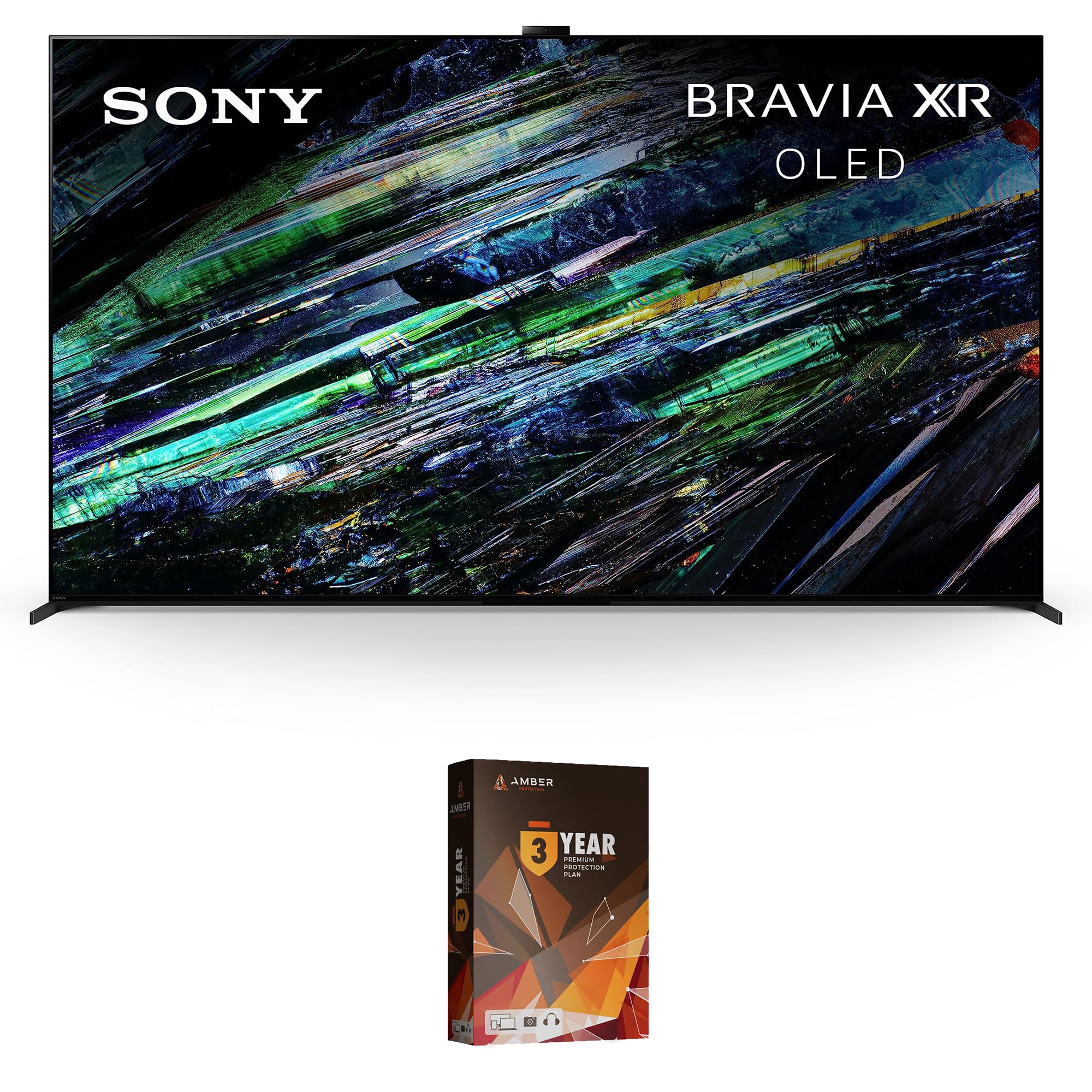 SONY XR77A95L 77 Inch QD-OLED 4K UHD Smart Google TV with AI Upscaling and 3 Year Amber Protection Plan (2023)