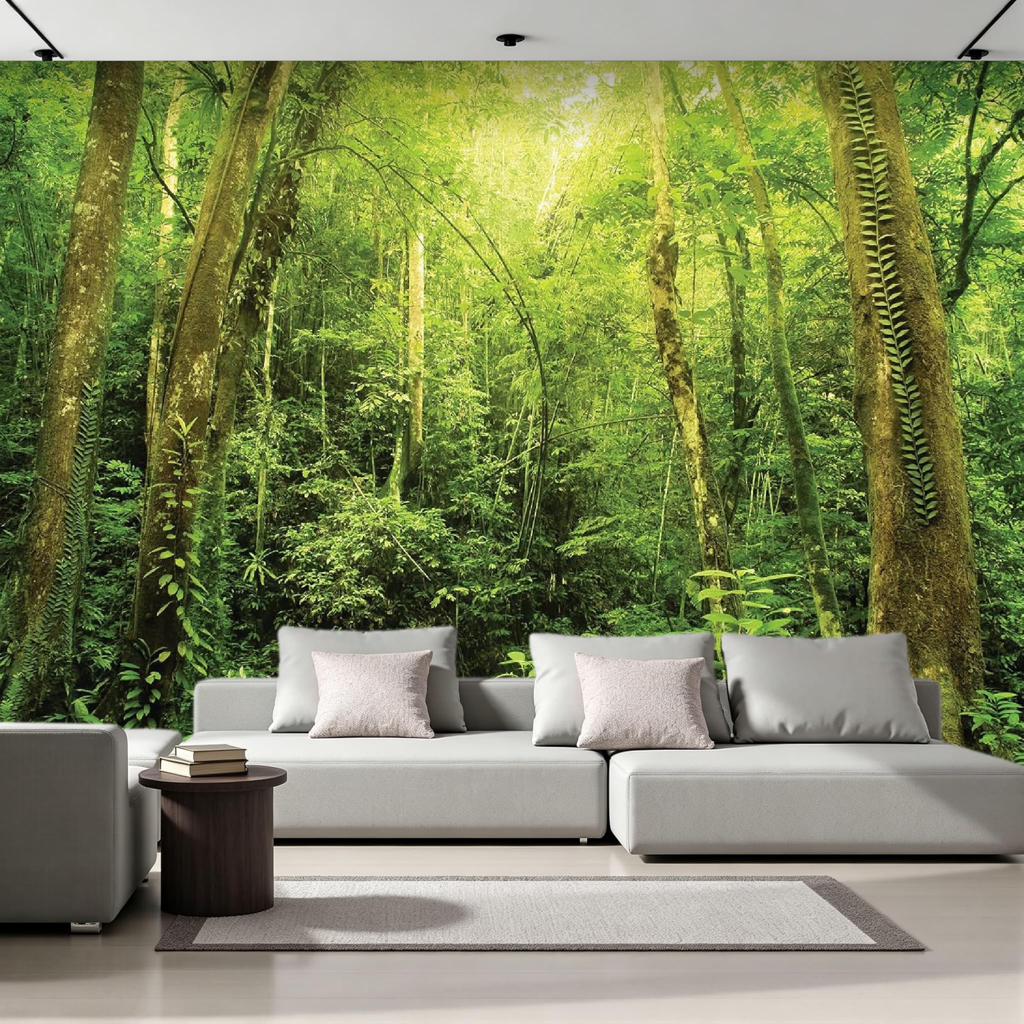 Papier peint panoramique forêt tropicale jungle poster mural géant 400x280 salon
