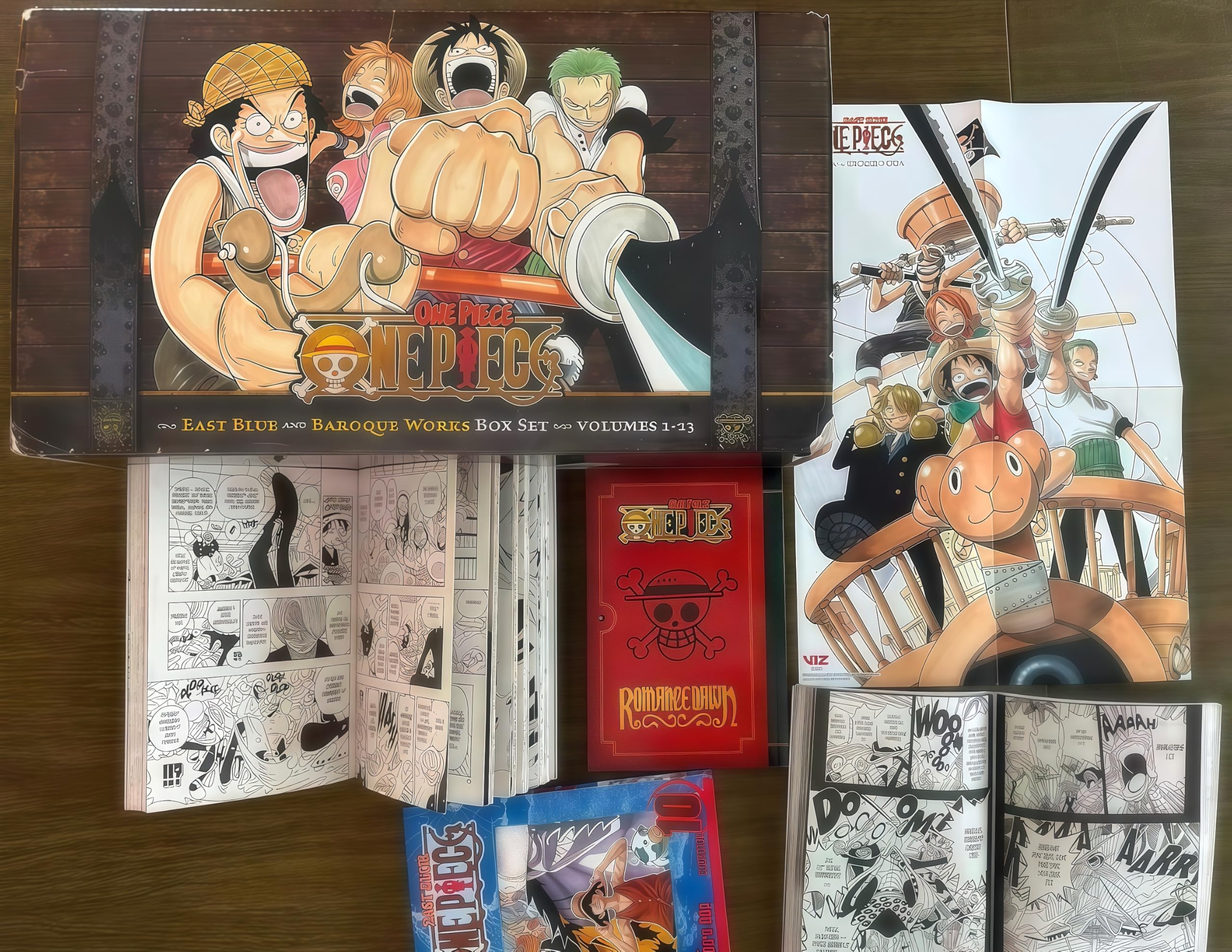 One Piece Manga Box Set: East Blue and Baroque Works, Volumes 1-23(English Edition) — Includes Poster, Booklet & Juliet Bookmark — Perfect for Manga Fans & Collectors