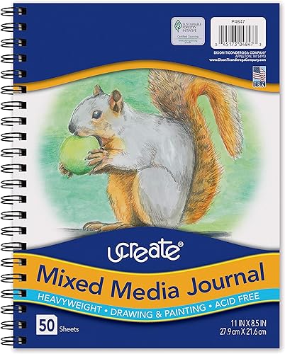 Art1st Diario mixto, pesado, 11 x 8-1/2 pulgadas, 50 hojas