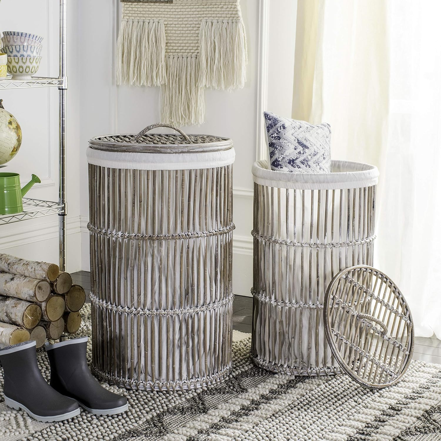 Safavieh Home Collection Libby Laundry Basket Set Of 2