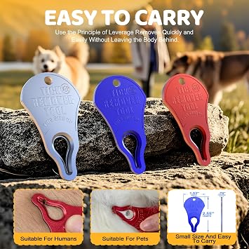Tick Remover Tool 3 Pack, Suitable for Pets, Animals, and Humans.