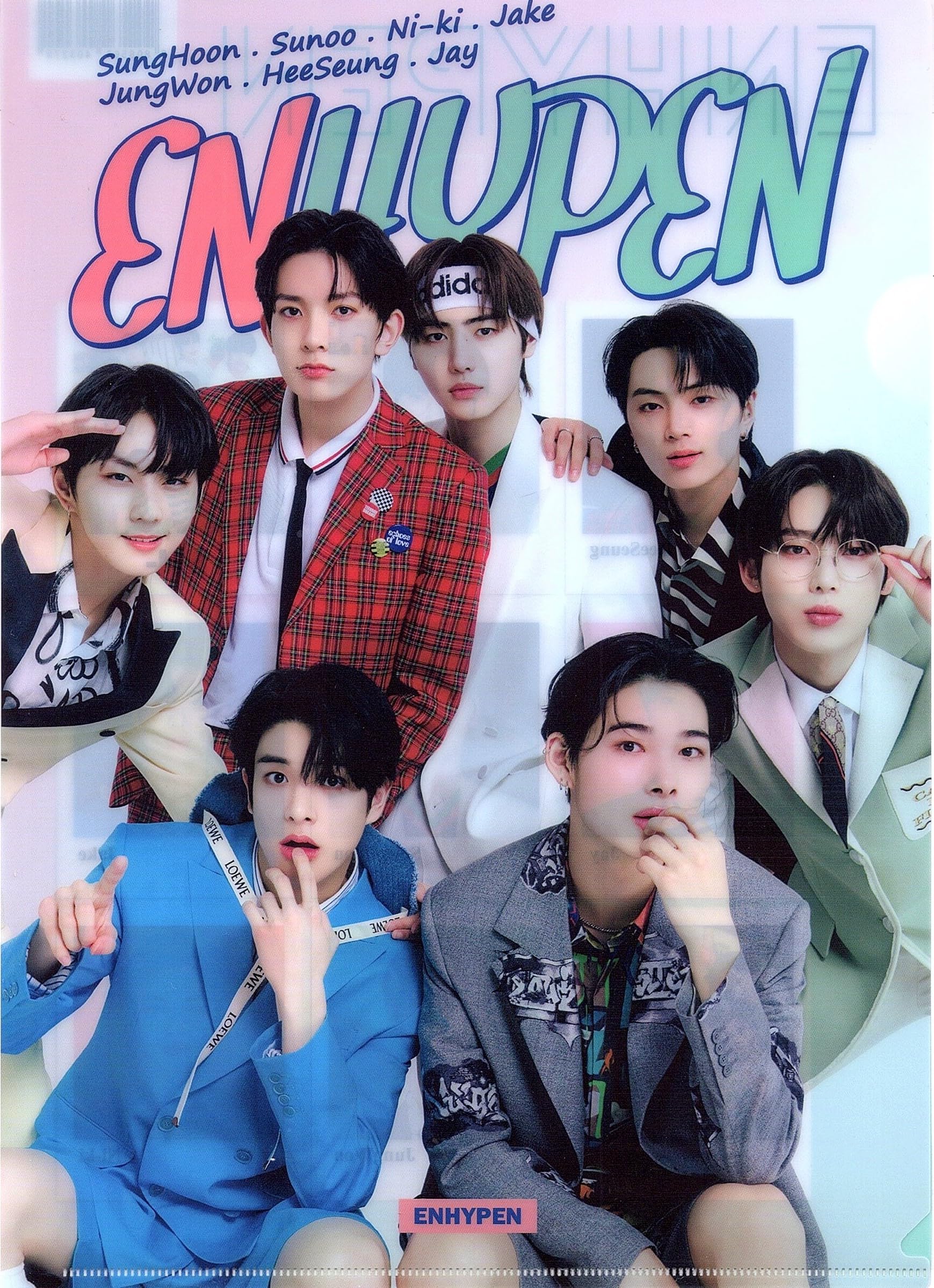 Amazon | 韓国 K-POP ☆エンハイフン エナプン☆ クリアファイル A4 