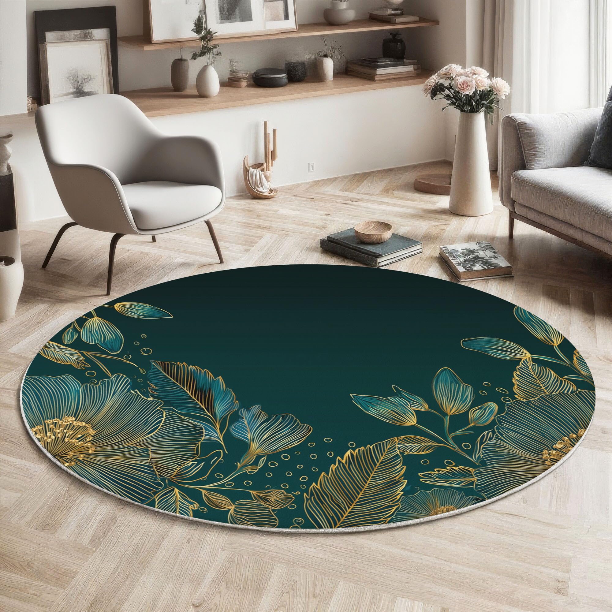 Rond tapis antidérapant : protégez le sol des rayures de chaise