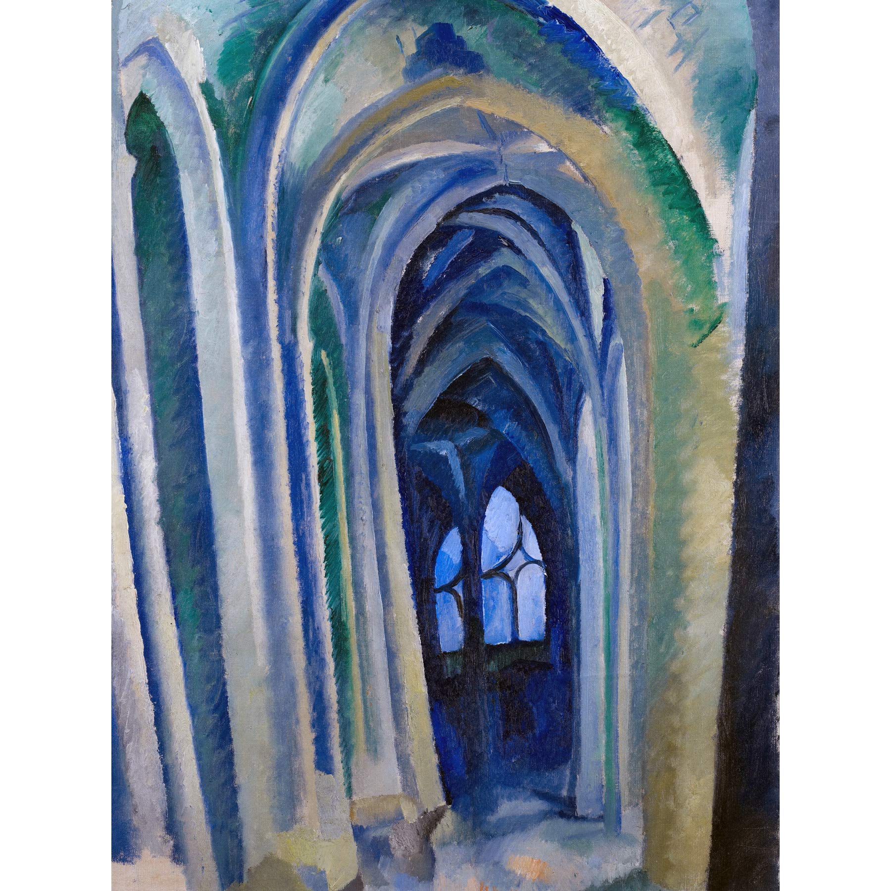 Robert Delaunay Saint Severin Large Wall Art Print Canvas Premium Poster Mural