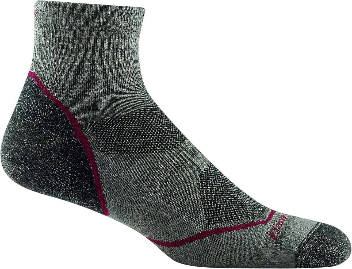 Darn Tough (Style 1991) Men’s 1/4 Sock Lightweight with Cushion Hike Trek Sock Darn Tough (Style 1991) Men’s 1/4 Sock Lightweight with Cushion Hike Trek Sock