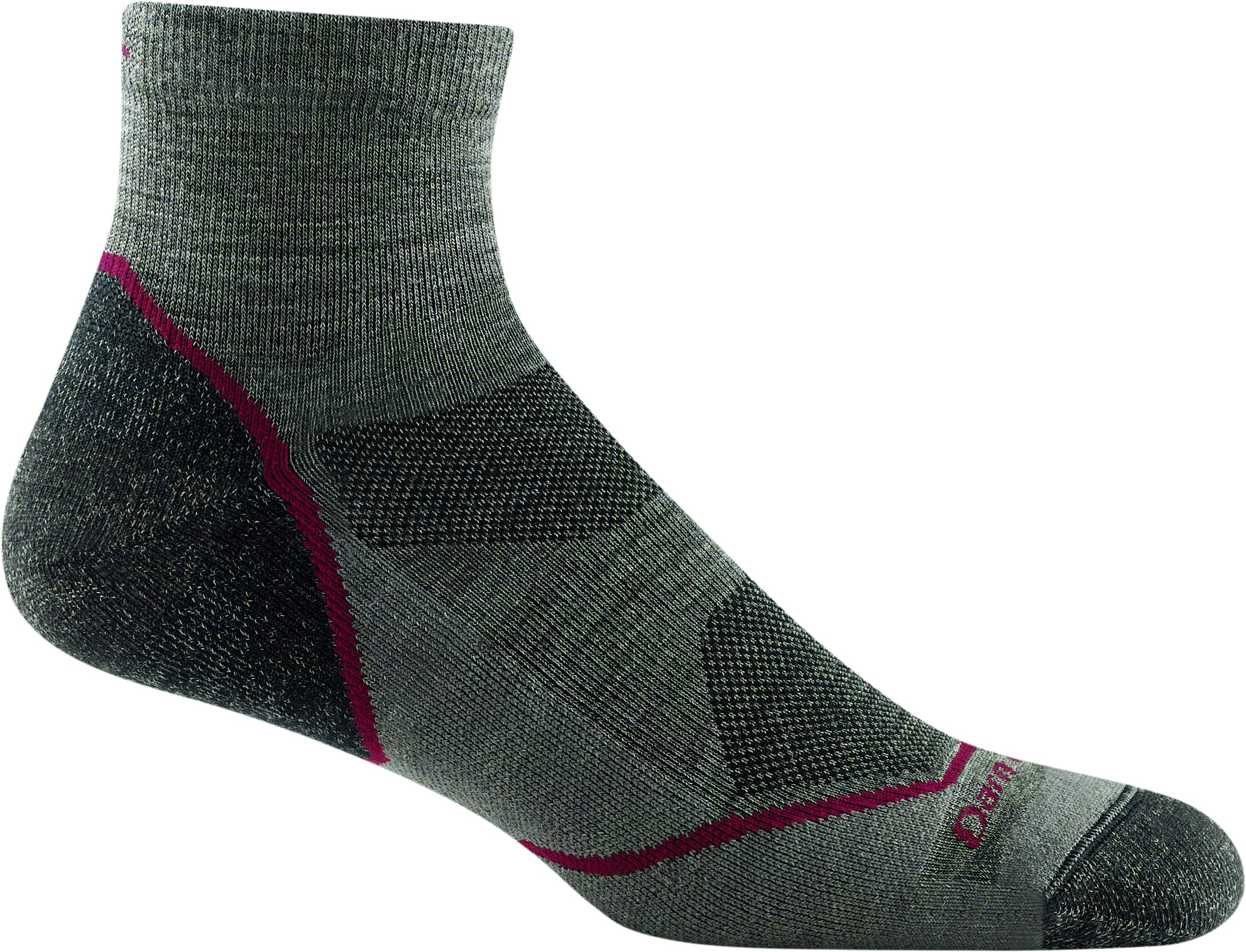 Darn Tough (Style 1991) Men's 1/4 Sock Lightweight with Cushion Hike Trek Sock