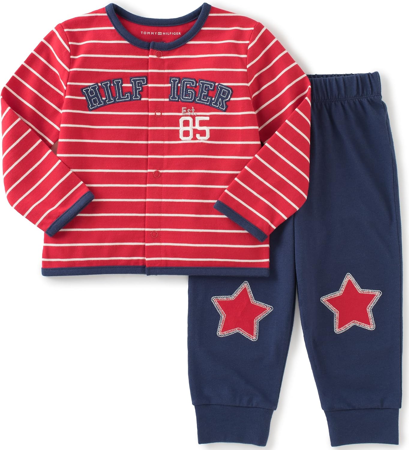 Tommy Hilfiger Baby Boys' 2 Piece Cardigan and Pant Set