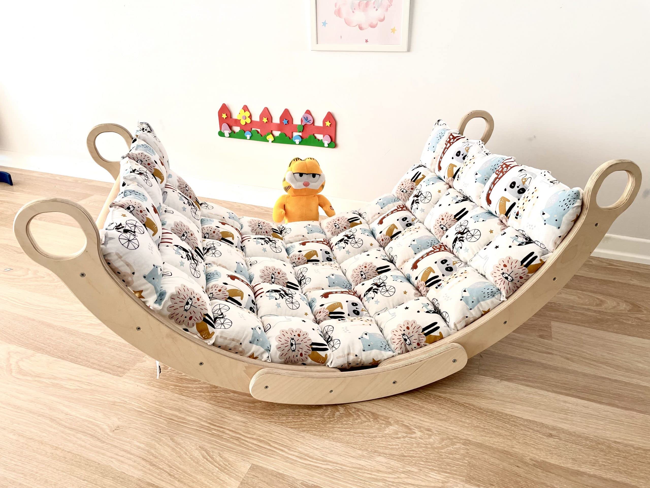 Montessori Rocker Arrampicata Cuscino Arco Waldorf Kid Arrampicata Cuscino Arco Rocker
