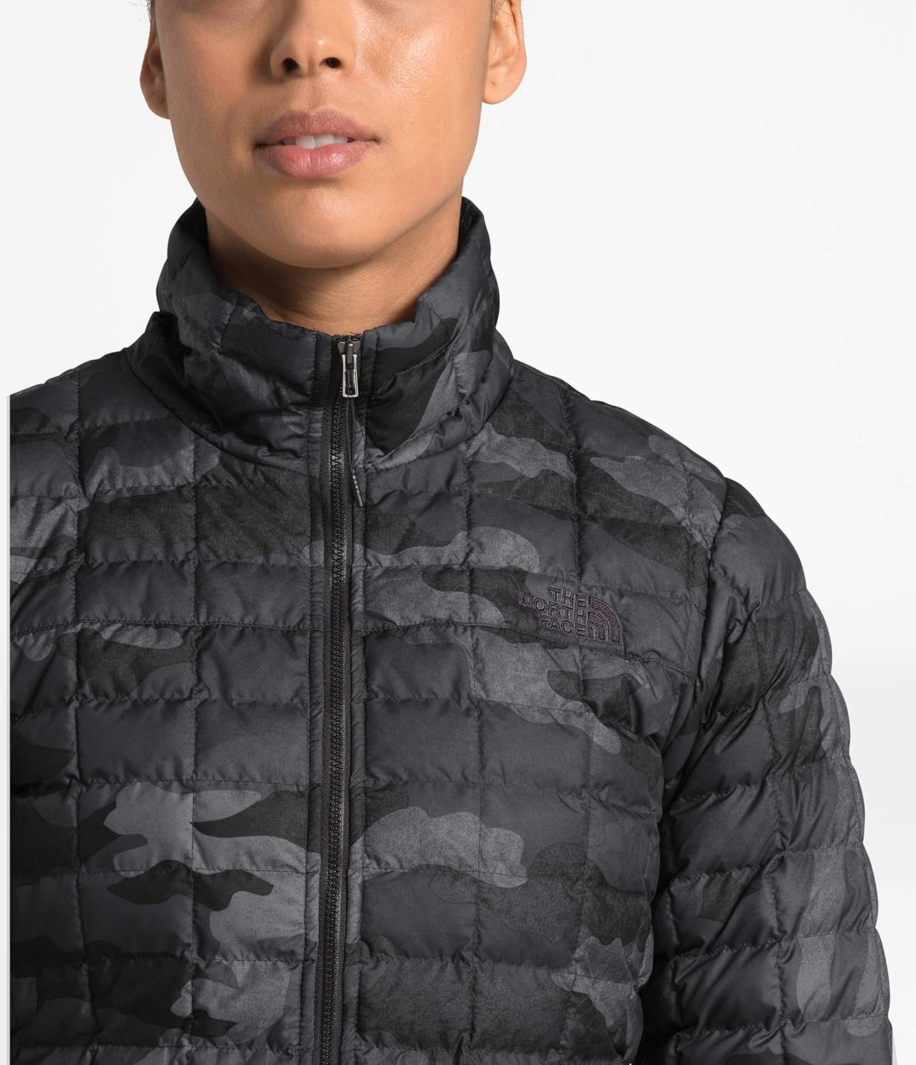 THE NORTH FACE Womens Thermoball Eco Insulated Jacket X-Small Tnf Black Waxed Camo Print