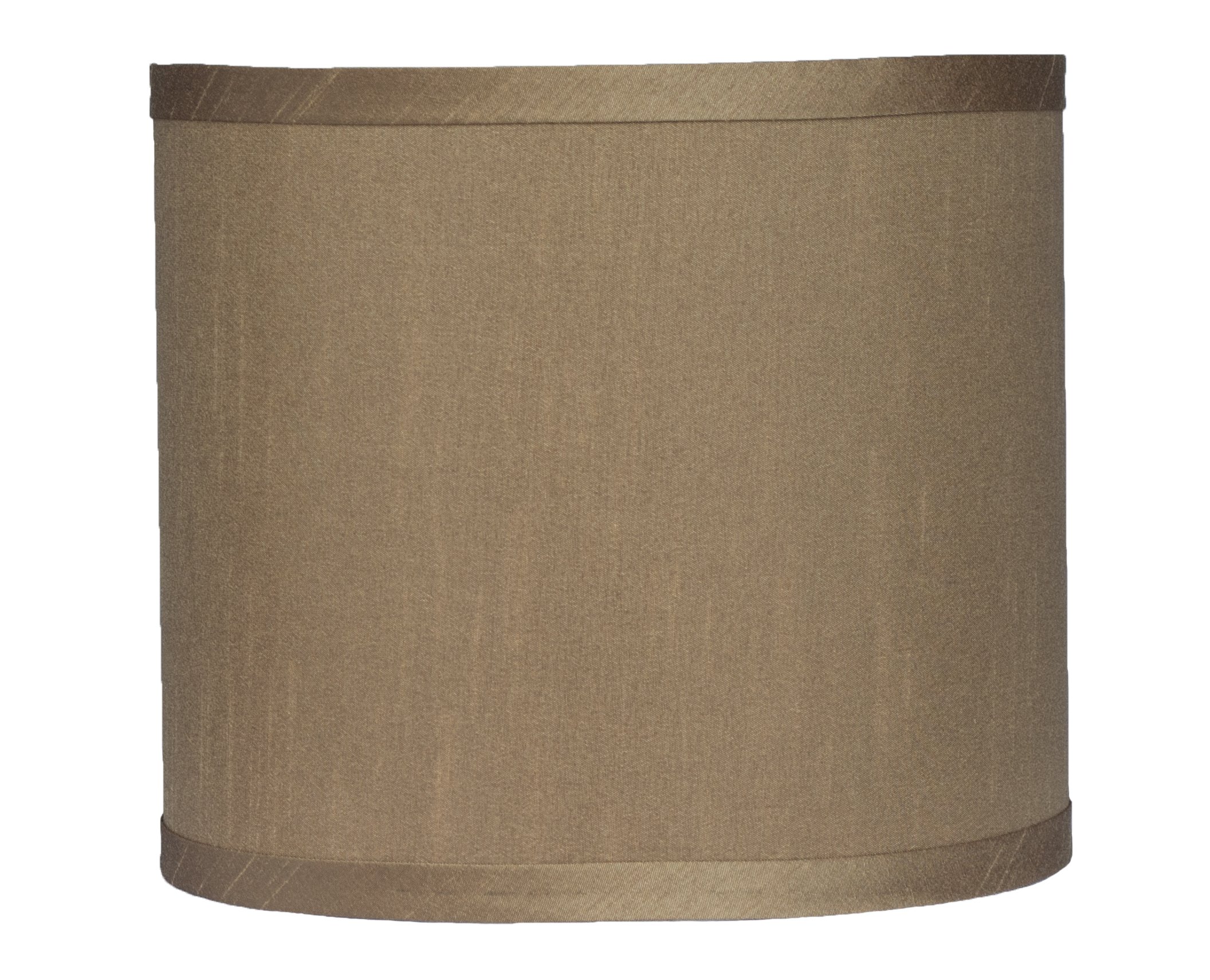 Urbanest Faux Silk Drum Lampshade, 8-inch by 8-inch by 7-inch, Taupe, Spider Fitter