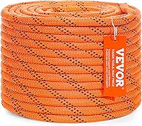 Vista 10 de VEVOR - Cuerda de poliéster de doble trenza de 9/16 pulgadas, 200 pies, cuerda de nailon de tracción de 1100LBS, cuerda de poliéster de alta fuerza