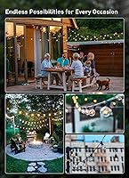 Vista 7 de Brightown Bombillas de repuesto G40, paquete de 25 bombillas de globo transparente de 5 W para enchufes de base de tornillo de candelabro E12 C7