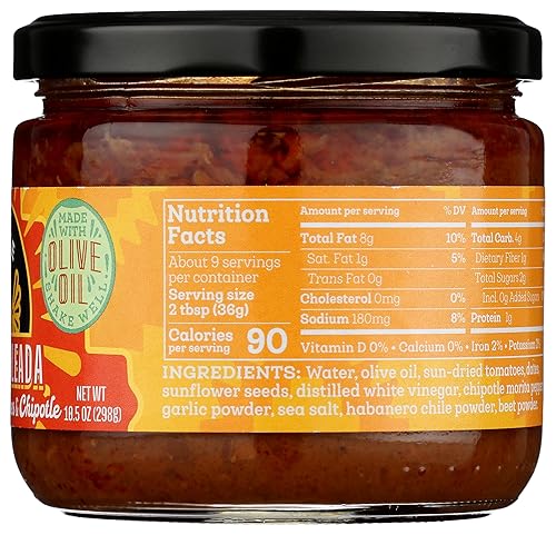 Miniatura 3 de Siete Family Foods Soleada de salsa de tomate y chipotle secada al sol, 10.5 onzas