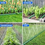 Jin&Bao Sprinkler Hose with Holes 50FT, Heavy Duty Watering Garden Hose, High-Efficiency Sprinklers System for Lawn and Garden with Staples