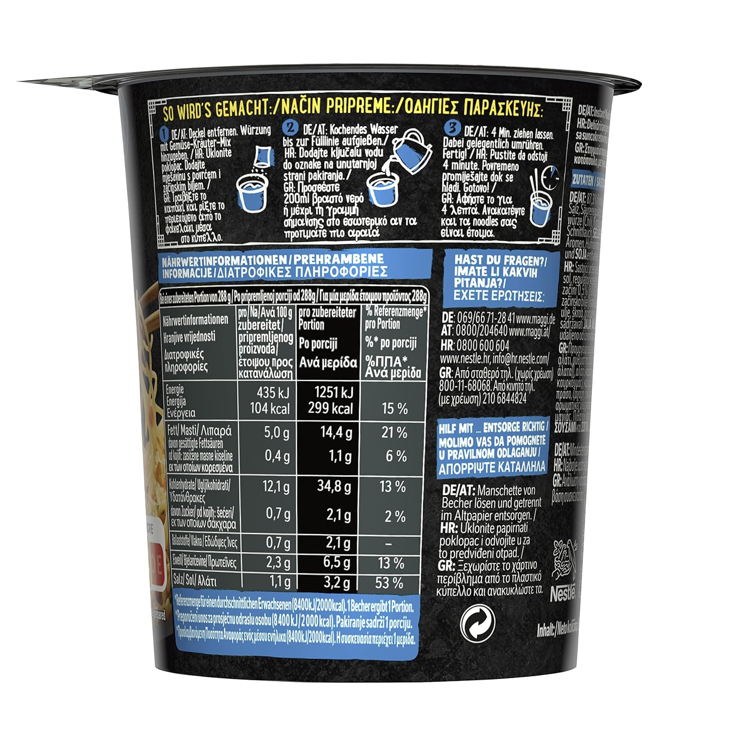 MAGGI Magic Asia: Ein schnelles asiatisches Vergnügen im Nudelbecher!