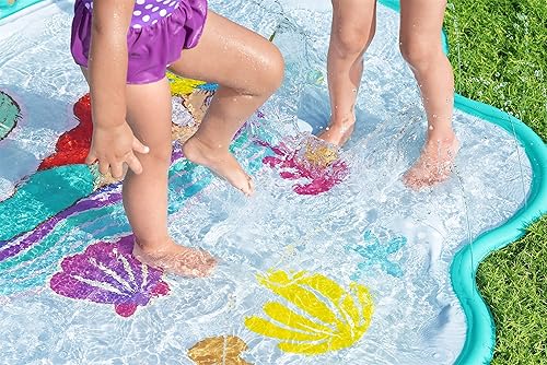 Miniatura 4 de Disney Little Mermaid Splash Pad  Juguete de agua con aspersor al aire libre para niños  Hecho para niños a partir de 2 años