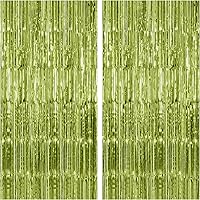 Vista 20 de KatchOn - Telón de fondo negro con flecos de 6.4 x 8 pies, extra grande, paquete de 2, telón de fondo de oropel negro para decoraciones de fiesta