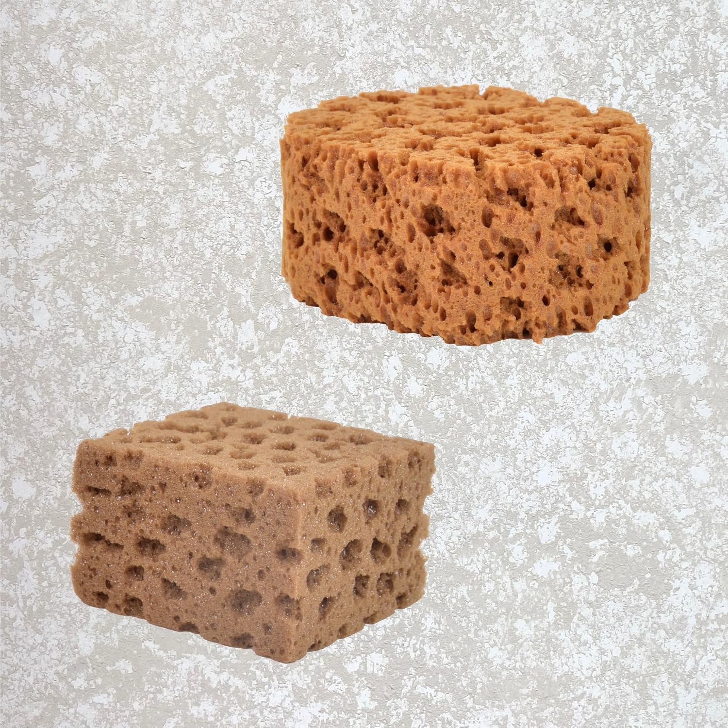 Nichiyo Large Paint Sponge Sea Sponges Unbleached Ceiling Art Texture Sponge for Texture Repair, DIY Painting Ceiling, Wall Painting Decorating(HMTZ-3)
