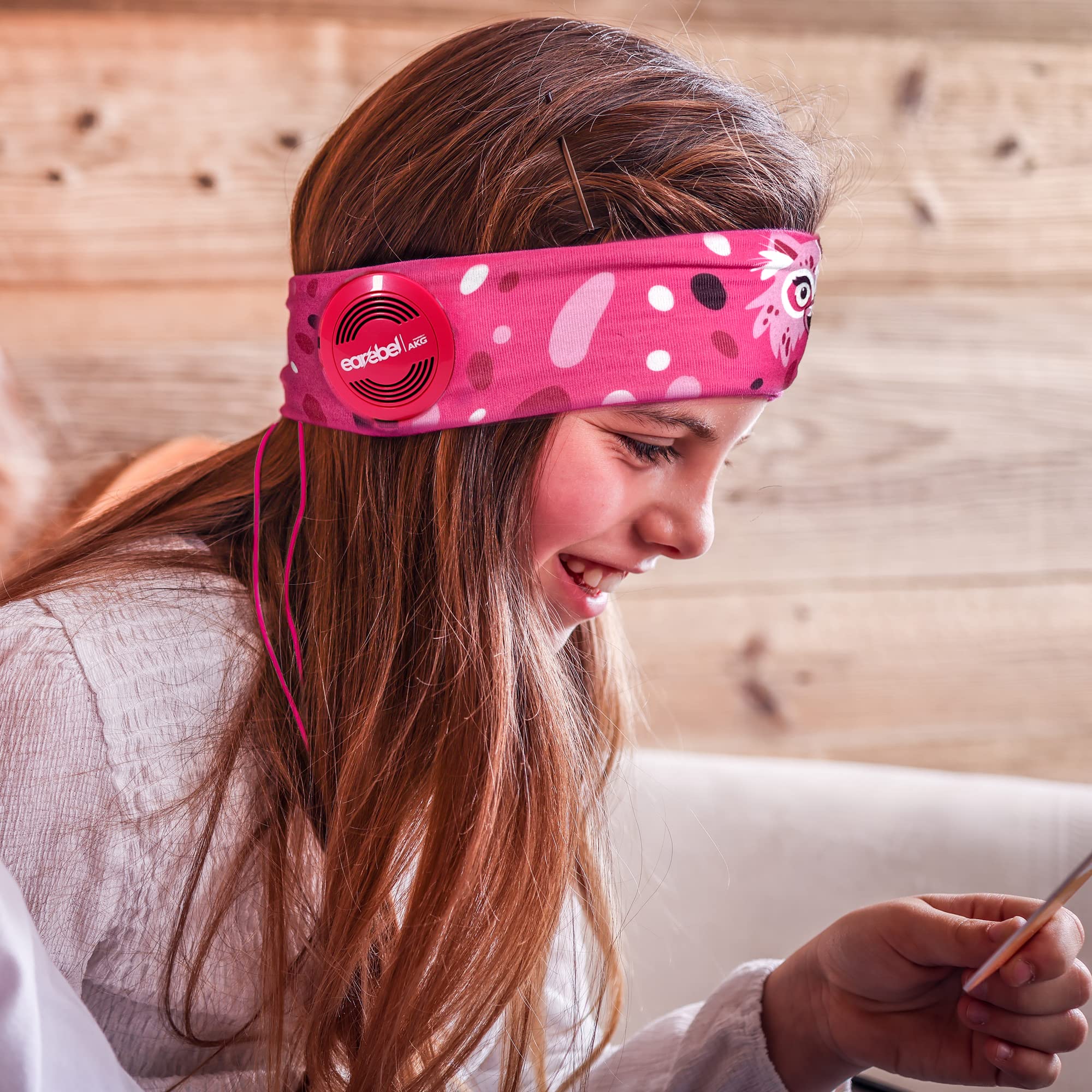 Kinderkopfhörer Mädchen Pink - Kein Druck auf oder in den Ohren - Ohne Einstellen universell passend und superbequem, der ideale Kopfhörer für Auto Kindersitze und Lange Reisen