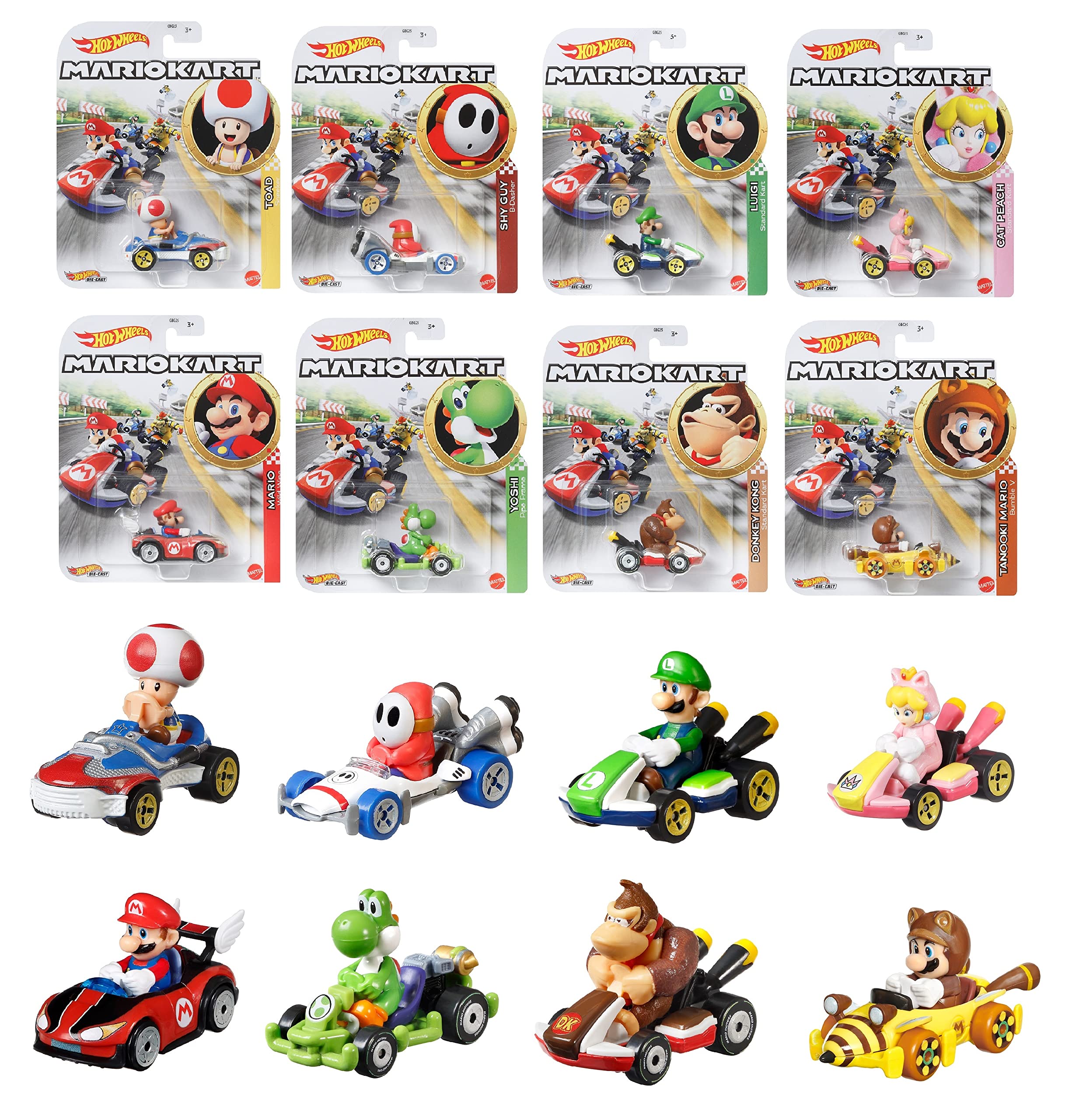 Hot Wheels マリオカート 8台入り BOX販売 987A-GBG25 Amazon | ホットウィール(Hot Wheels) マリオカート アソート