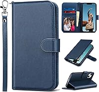 Vista 30 de ULAK Funda tipo cartera compatible con iPhone 14 Plus con tarjetero [bloqueo RFID], funda con tapa para mujeres y niñas, piel sintética, soporte
