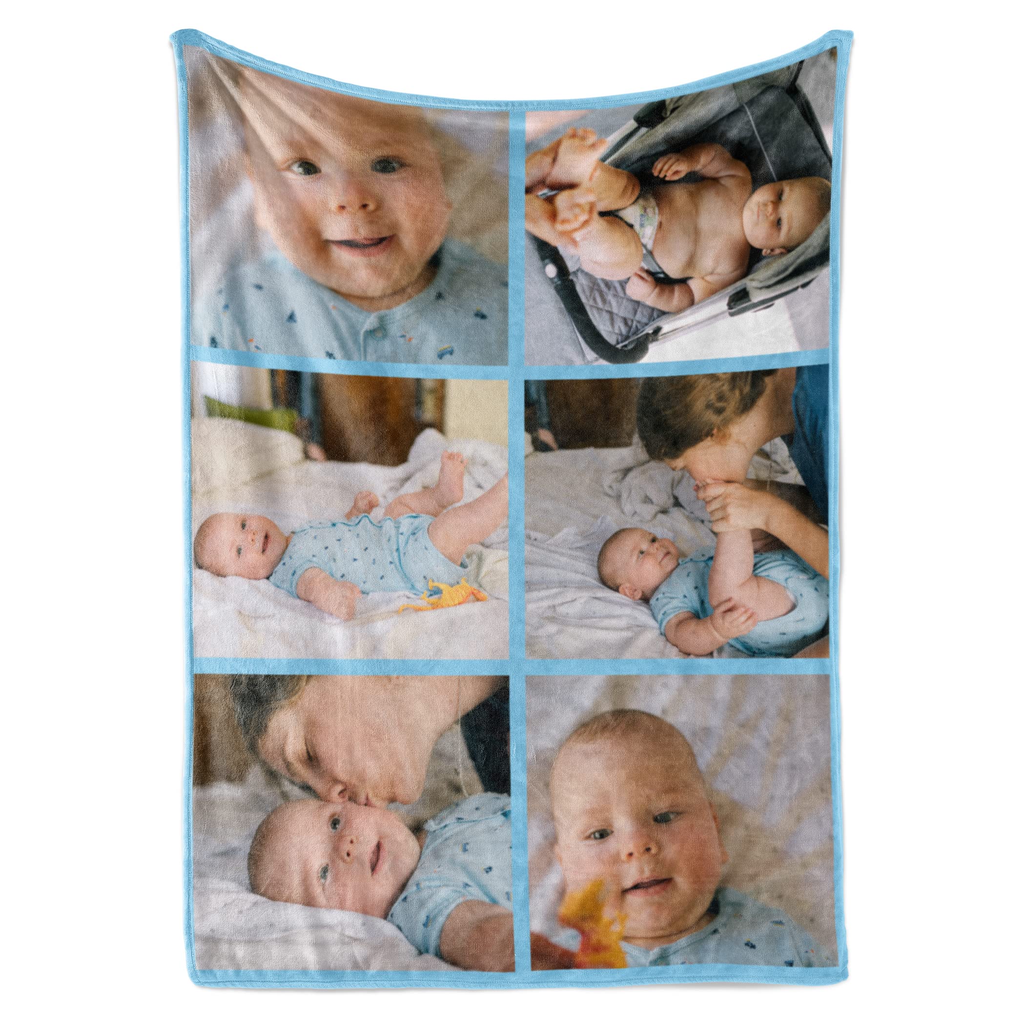 Ships Next Day, Custom Blanket with Picture - Printed in USA, Personalized Photo Blanket (Fleece - 30x40)