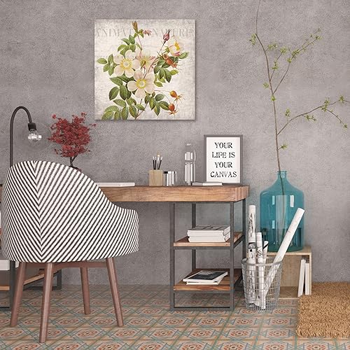 Miniatura 5 de Jaxson Rea "Vintage Floral 1" Gallery Wrapped Canvas by Kimberly Allen, 24" x 24"