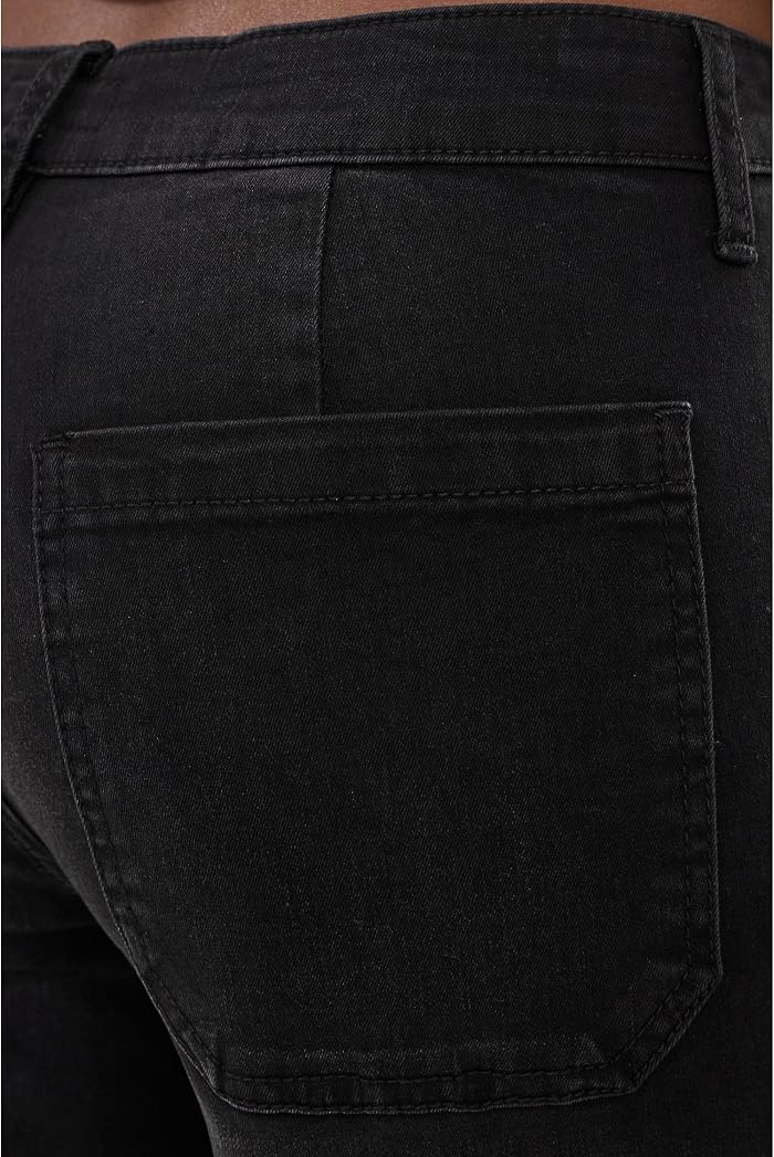 Женские прямые джинсы KUT from the Kloth Jodi Fab Ab, высокая посадка, Luscious/Black, цвет: Чёрный — фото 2