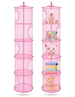 Vista 27 de Libeder Organizador de bolsas de almacenamiento de malla para colgar y ahorrar espacio, organizador de almacenamiento plegable con 3 compartimentos