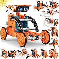 Vista 1 de Juguetes de Robot Solar Educativo STEM 13 en 1 para edades de 8 a 12 años, kit DIY de robots de experimentos científicos de construcción, regalos