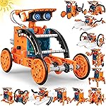 STEM 13-in-1 Education Solar Robot Toys for Age 8-12, DIY Building Science Experiment Robots Kit Birthday Gifts for 8 9 10 11 12 Years Old Boys Girls Kids Teens, Solar Powered by The Sun