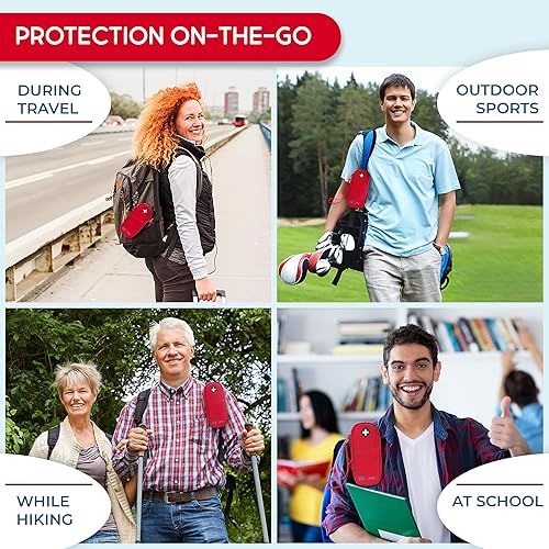 Miniatura 6 de PracMedic Bags Epipen - Estuche médico aislado para 2 bolígrafos Epi o Auvi Q, inhalador, aerosol nasal, medicamentos para alergias, suministros