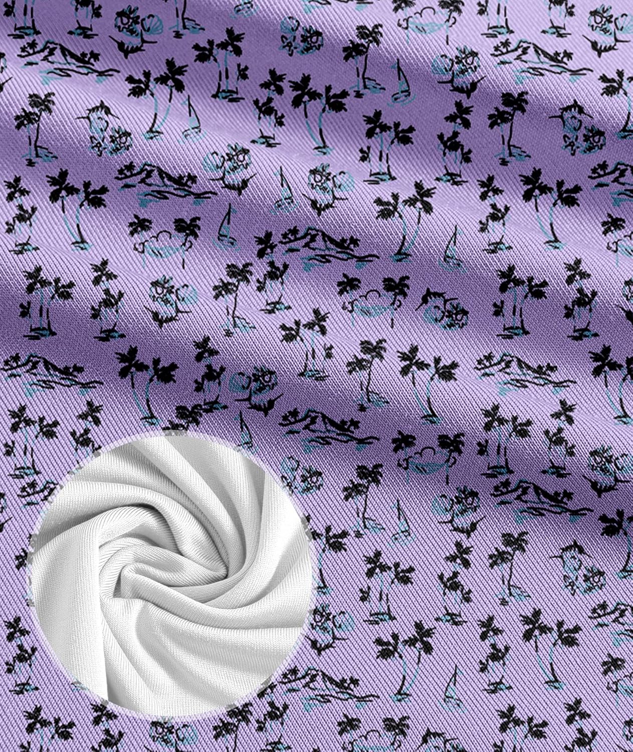 ZITY Mens Print Polo Shirts Short Sleeve Moisture Wicking Shirts for Men Golf Tennis Daily Casual Collared T-Shirt A Light Purple X-Large image 3 of 5 B0DRFDJ31Z