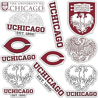 Desert Cactus The University of Chicago Sticker UChicago Maroons Sticker Vinyl Decals Laptop Water Bottle Car Scrapbook Sheet T2 (Type 2)