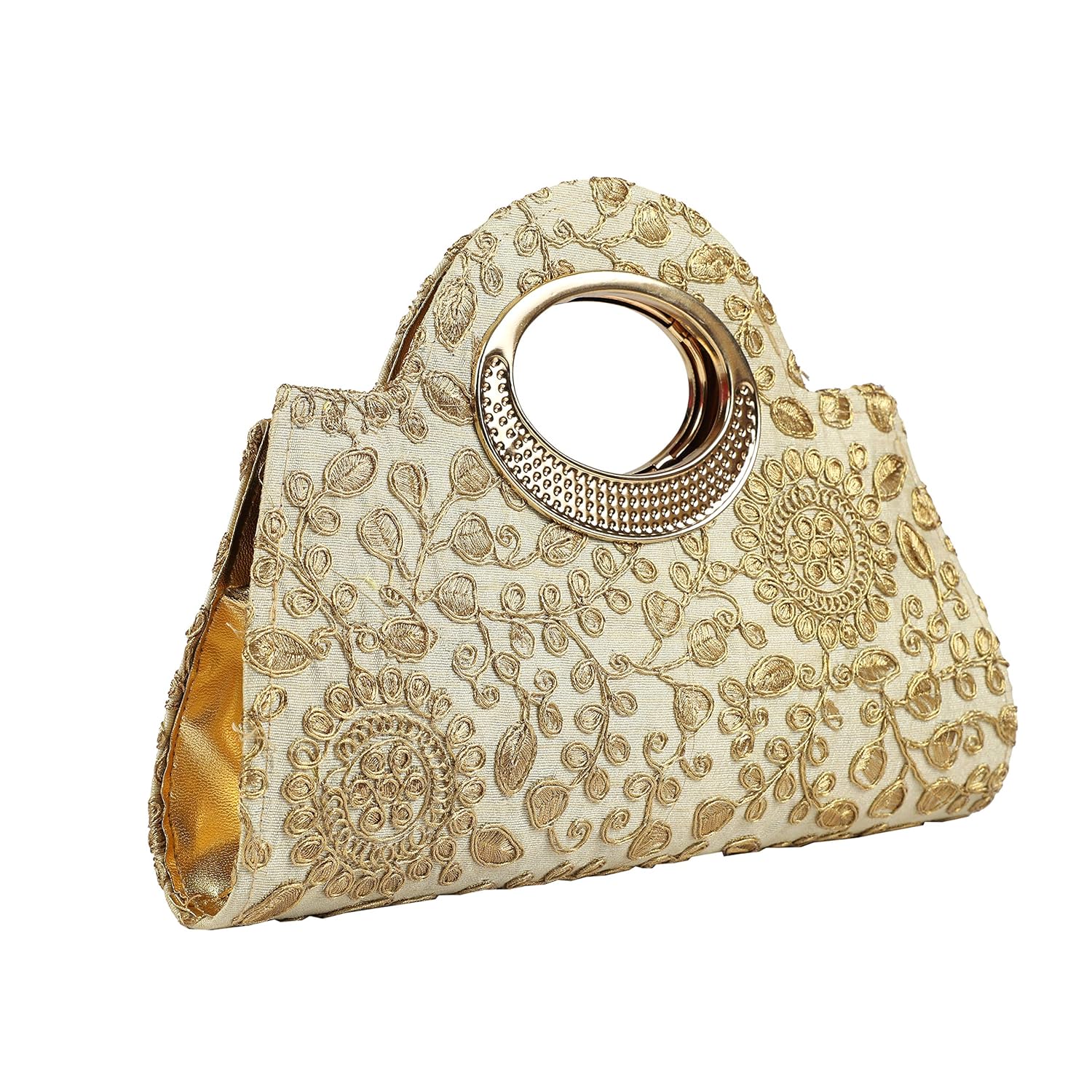 Fancy Walas Women’s Clutch (FW264_Gold)