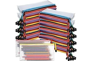 100 Pack Bulk Pencil Pouches with Zipper