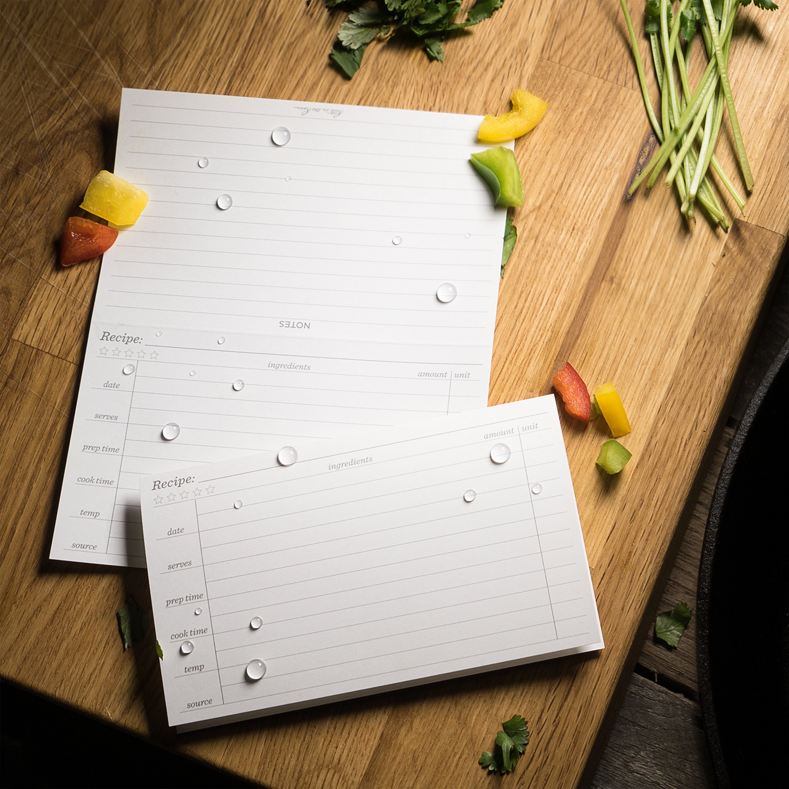 Rite In The Rain Weatherproof Recipe Cards, 6" x 5", 2-Sided, 100# Card-stock Paper, 50 Pack (No. RC35), White - Image 6