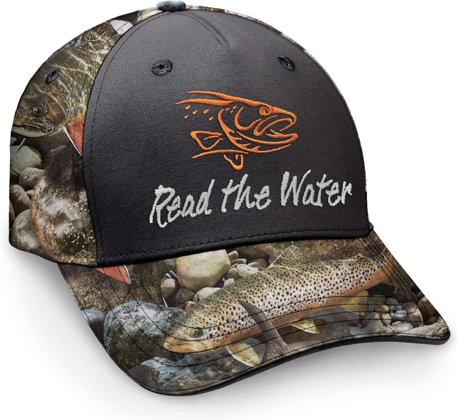 Fishouflage Read The Water Trout Cap Men’s Camo Fishing