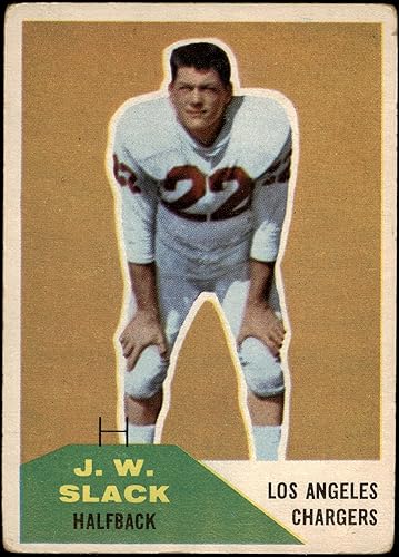 Miniatura 1 de 1960 Fleer # 35 J.W. Slack San Diego Chargers (Football Card) FAIR Chargers