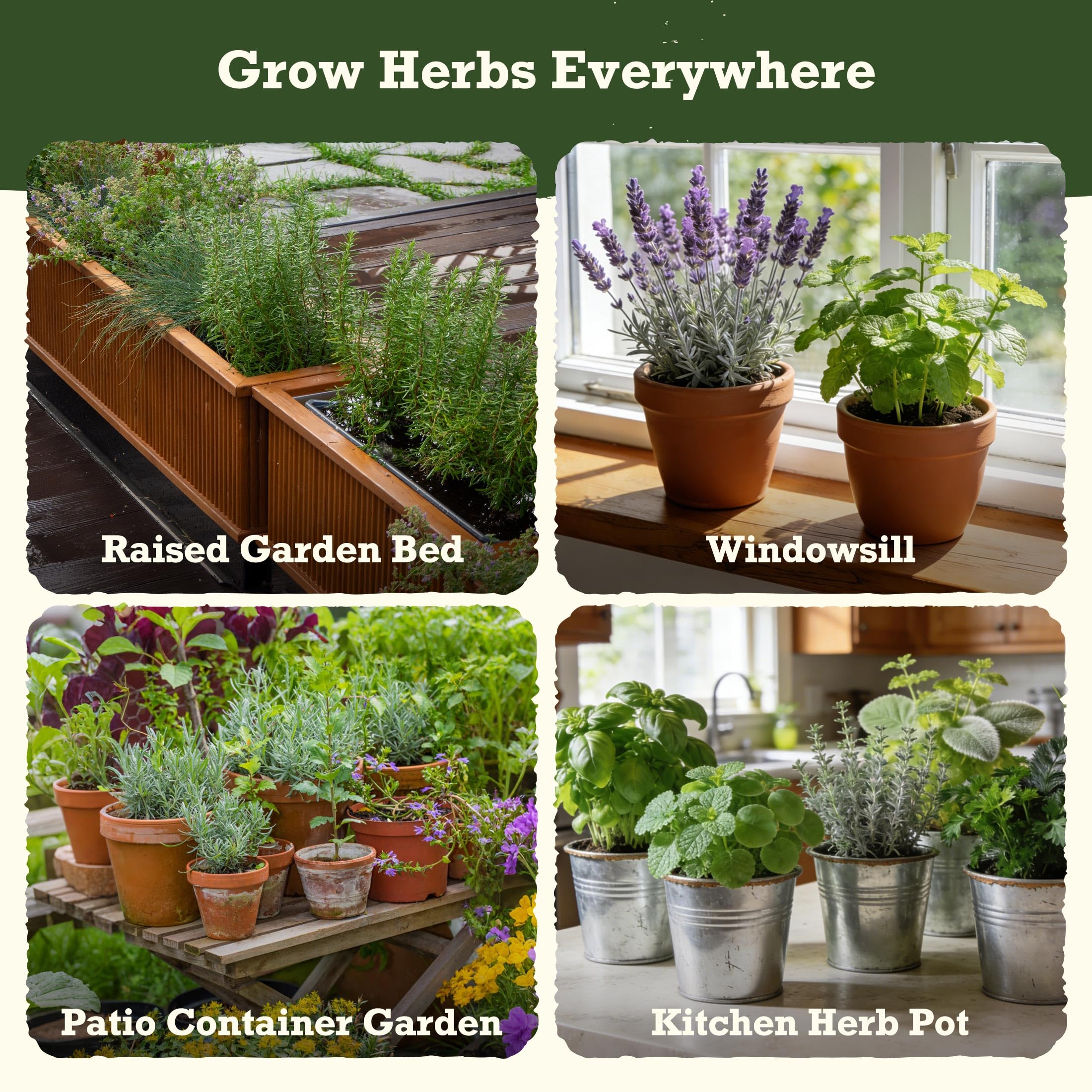 Lush&Dew Holistic Family Apothecary Seed Chest, 30,000+ Medicinal Herb Survival Seed Kit, Gardening Gifts for Women Men, 32 Varieties Heirloom Non-GMO Culinary Herb Seeds for Raised Bed Windowsill