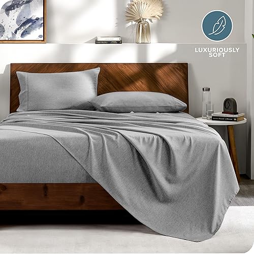 Miniatura 5 de Bare Home Bed-in-A-Bag - Juego de edredón, sábanas y falda de cama de 8 piezas, tamaño Queen, alternativa al plumón de ganso, juego de ropa de cama