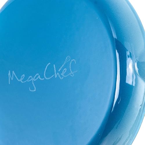 Vista 21 de Megachef Sartén de hierro fundido esmaltado, 10.25 pulgadas, rojo