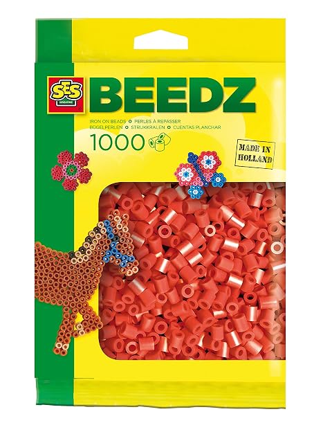 SES Creative - Cuentas para Planchar, Color Rojo (00702)