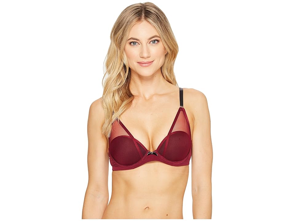 

Skarlett Blue Bait T-Shirt Bra (Garnet/Black) Women's Bra