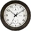 Equity by La Crosse 29005 Outdoor Thermometer and Humidity Wall Clock, 10", Brown