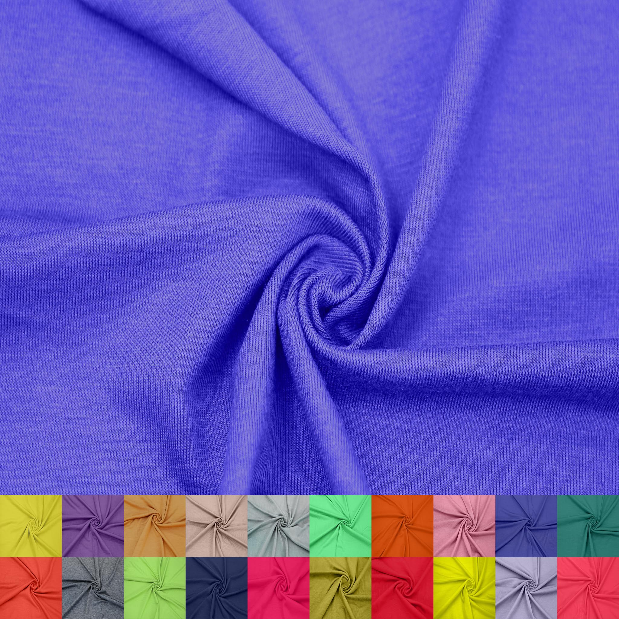 60" Wide Rayon Spandex Jersey Knit Fabric by The Yard - 4-Way Stretch, 200GSM, Medium Weight -Soft & Breathable - Apparel, Accessories, Maternity & Decorations — view 61